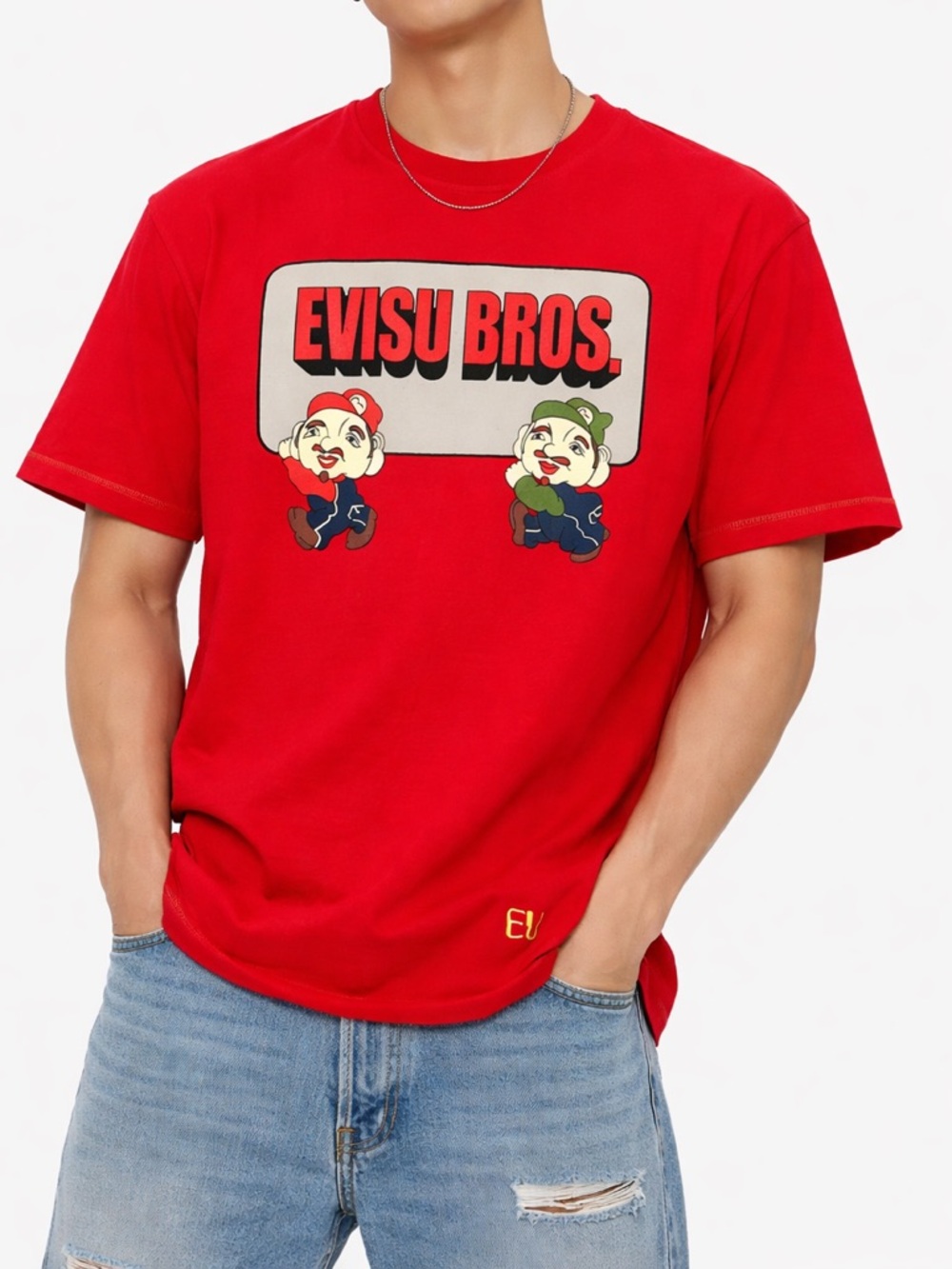 Evisu Genes Y2K Graphic Tee -
EVISU BROS Mario Style - Streetwear